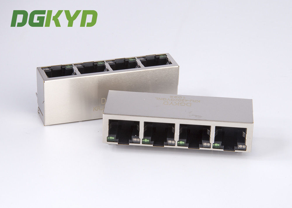 Connecteurs multi d'Ethernet de gigabit de cric modulaire du port RJ45 de  1000 BASE 1